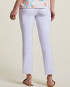 TRIBAL 4824O FLATTEN IT PULL ON ANKLE PANT WHITE