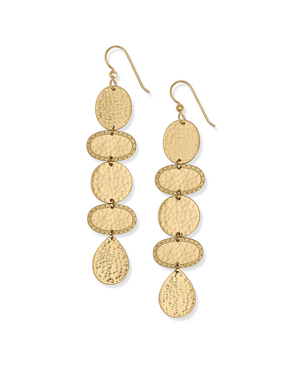 BRIGHTON JA9973 PALM CANYON LONG GOLD FRENCH WIRE EARRING