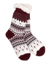 Swiss Alpine Thermal Slipper Socks burgandy 