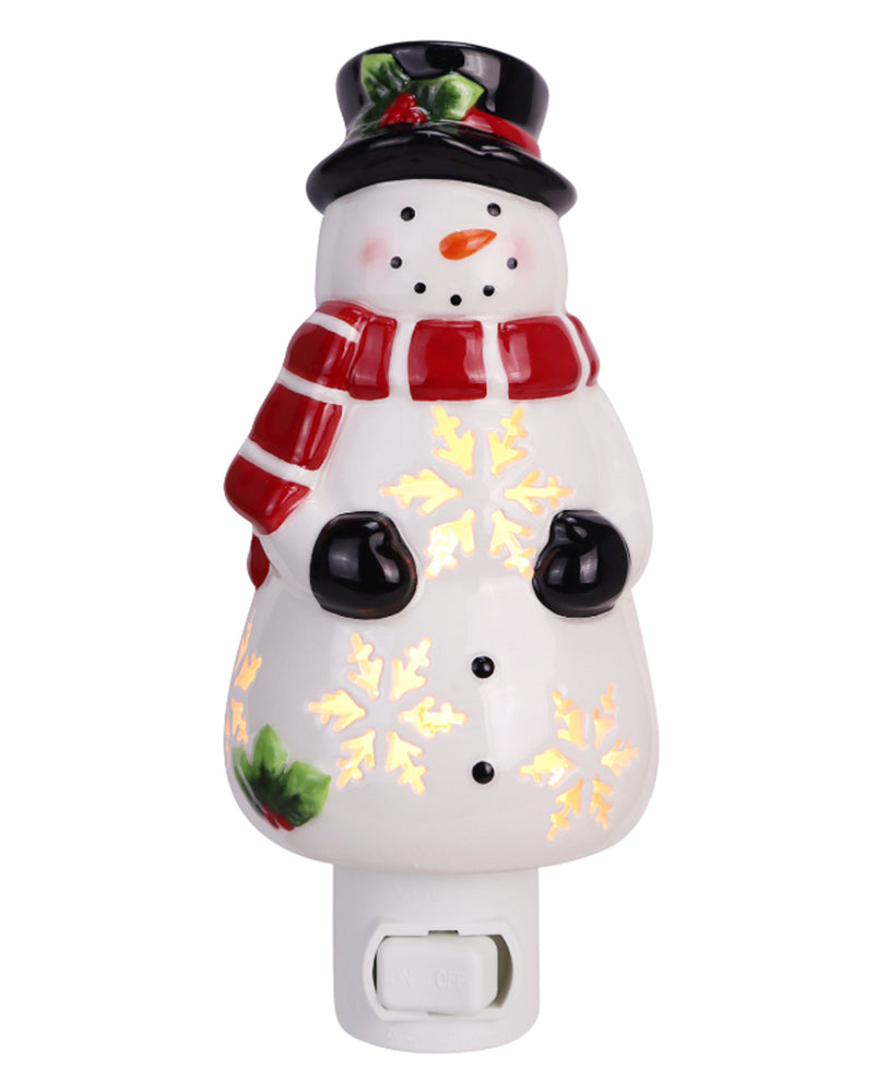 6.125" Ceramic Holiday Night Light Assortment 73334 tall snowman