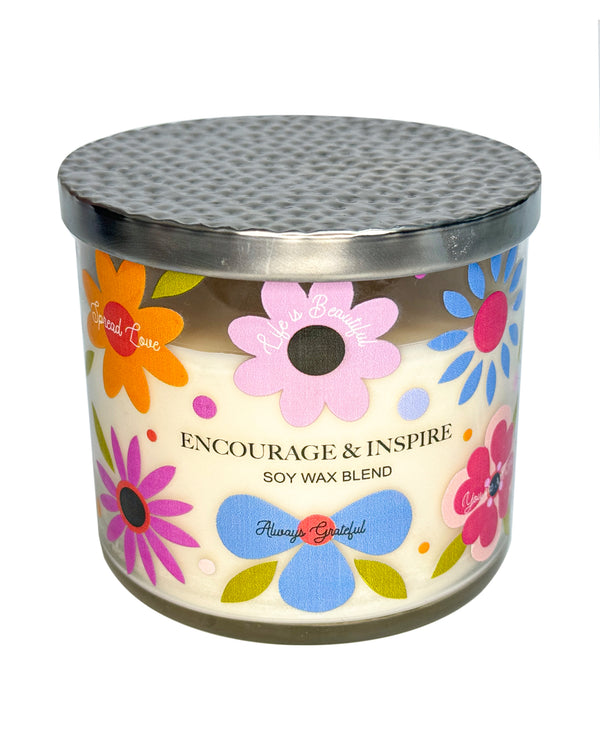 74297-CD ENCOURAGE & INSPIRE CANDLE