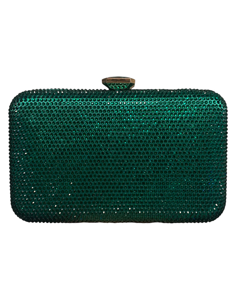 7815 FULL PAVE STONE BAG green