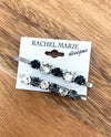 RACHEL MARIE DESIGNS BOBBI PIN SET BLACK & CLEAR