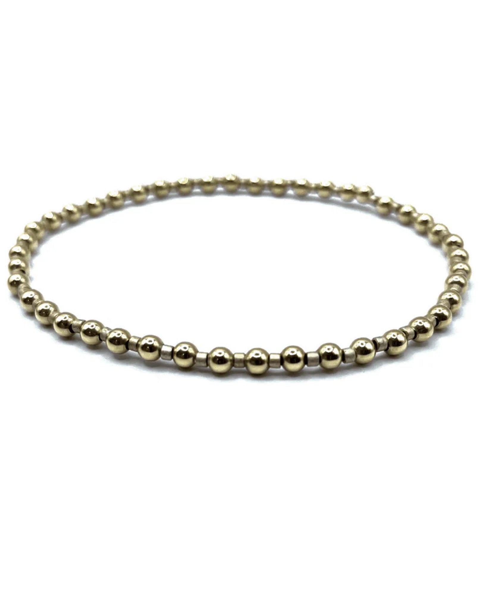 Erin Gray | 3mm Gold Filled Karma waterproof bracelet 6.5