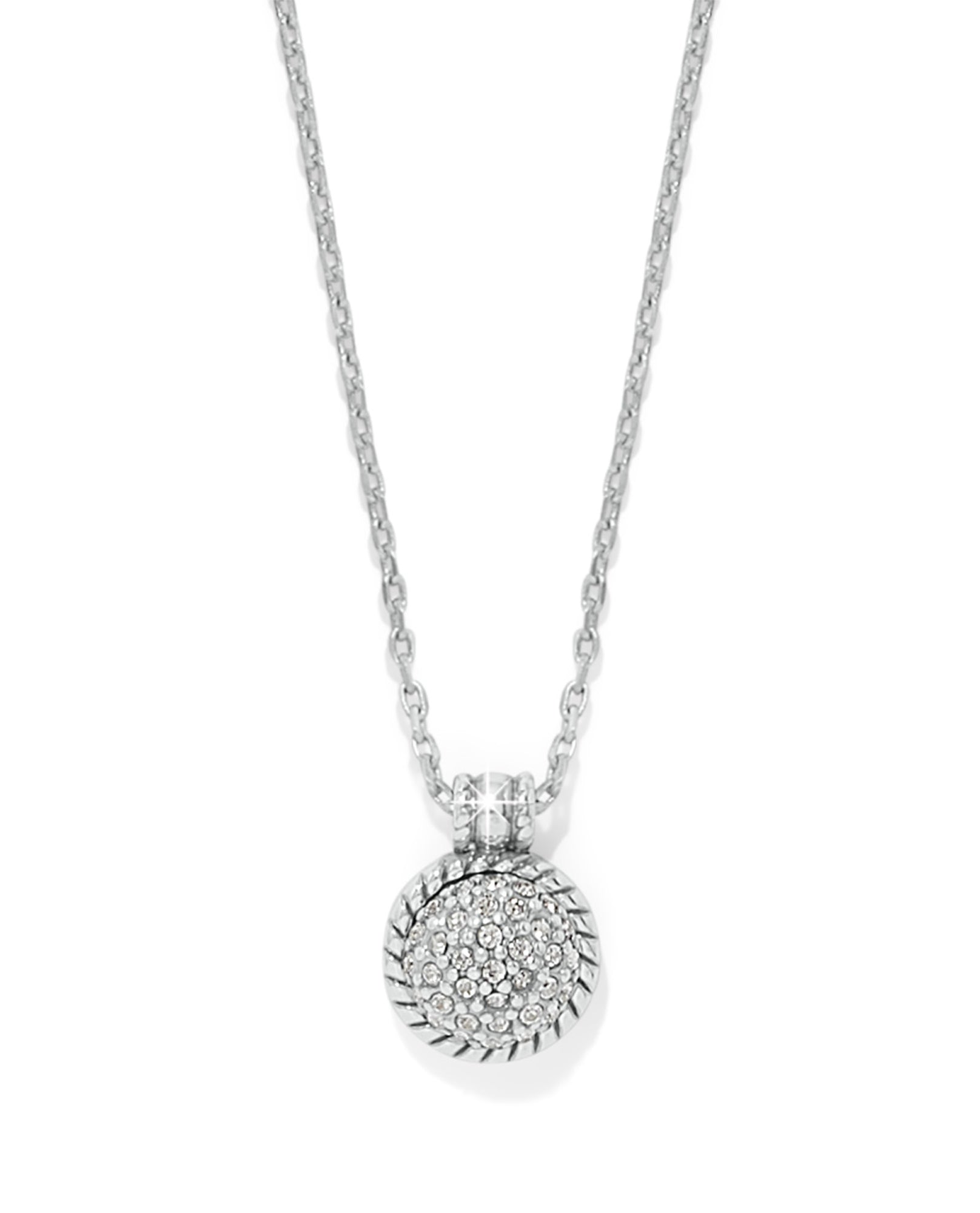 BRIGHTON JM0134 ILLUMINA CELESTE DOME SILVER NECK | Brighton Jewelry