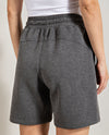 RAE MODE P6210 PONTI SHORT PANT WITH SIDE POCKET CHARCOAL