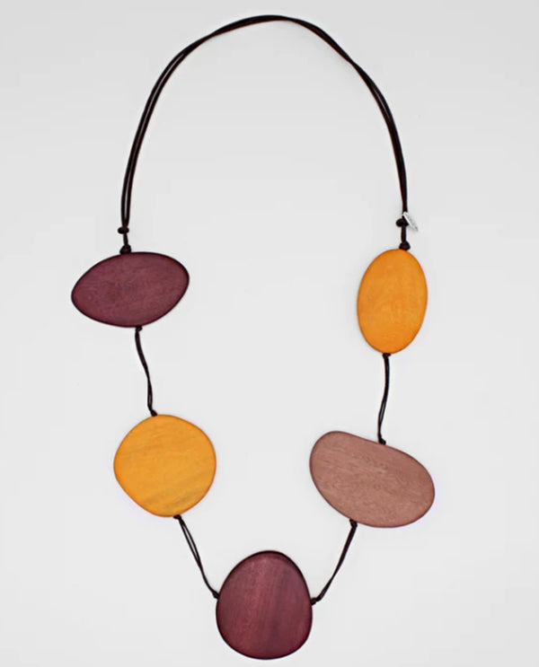 SYLCA BP23N21 AVARY STATEMENT NECKLACE rust