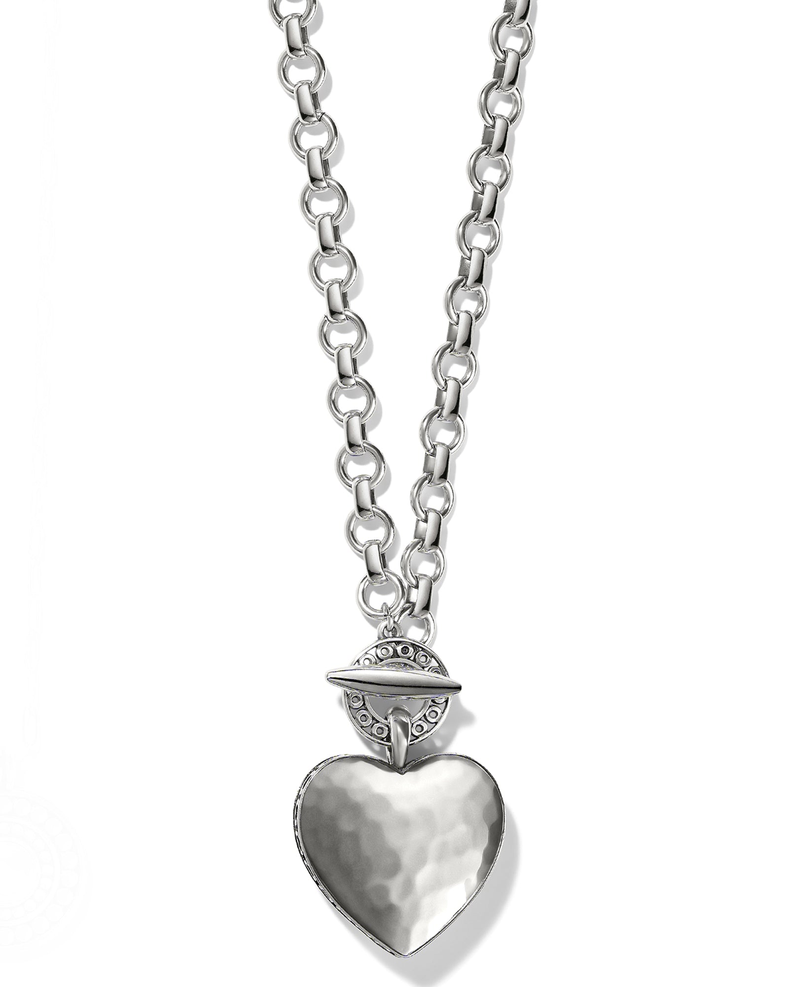 BRIGHTON JM7441 INNER CIRCLE HEART TOGGLE NECKLACE 