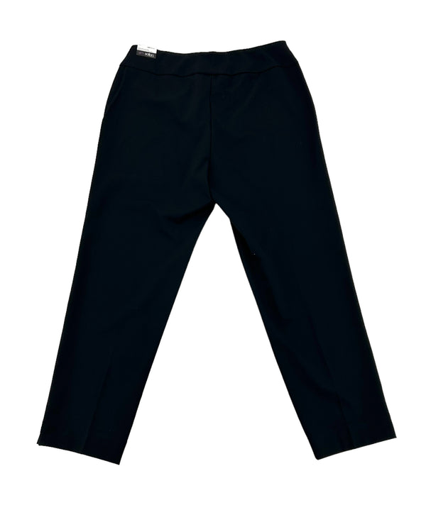 SLIM STATION M48716PW WOMEN'S PULL ON ANKLE PANTS BLACK