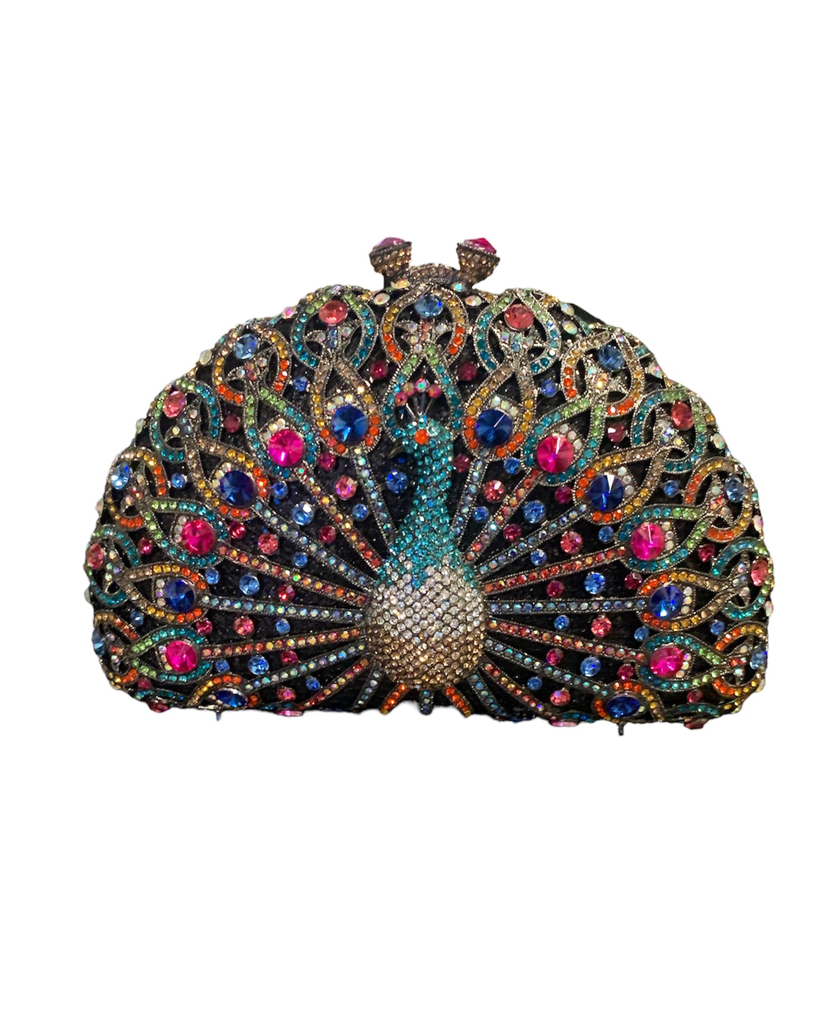 Large Peacock Diamond Every Night Bags Luxury