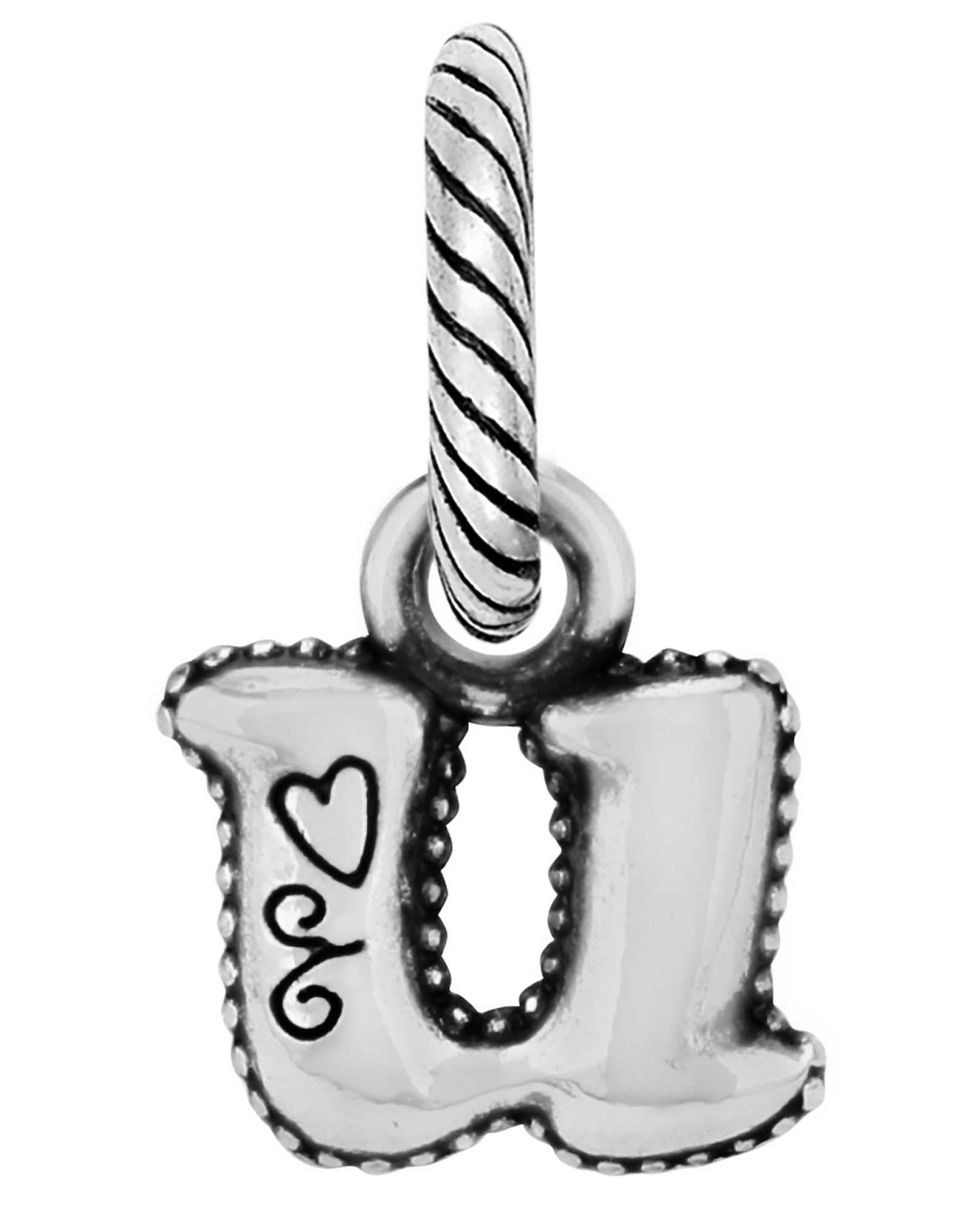 Pandora Letter U Alphabet Charm