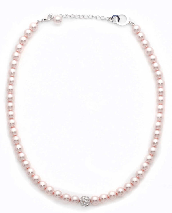 David Tutera 12488 Pink Sydney Ball Necklace