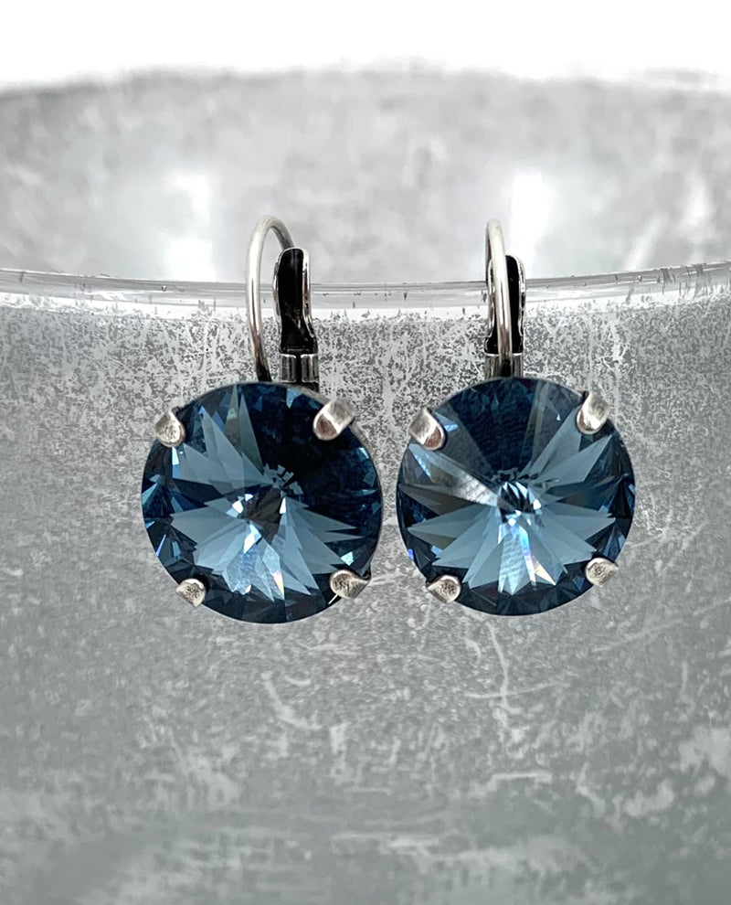 Rachel Marie Designs Bev Earring Denim Crystal