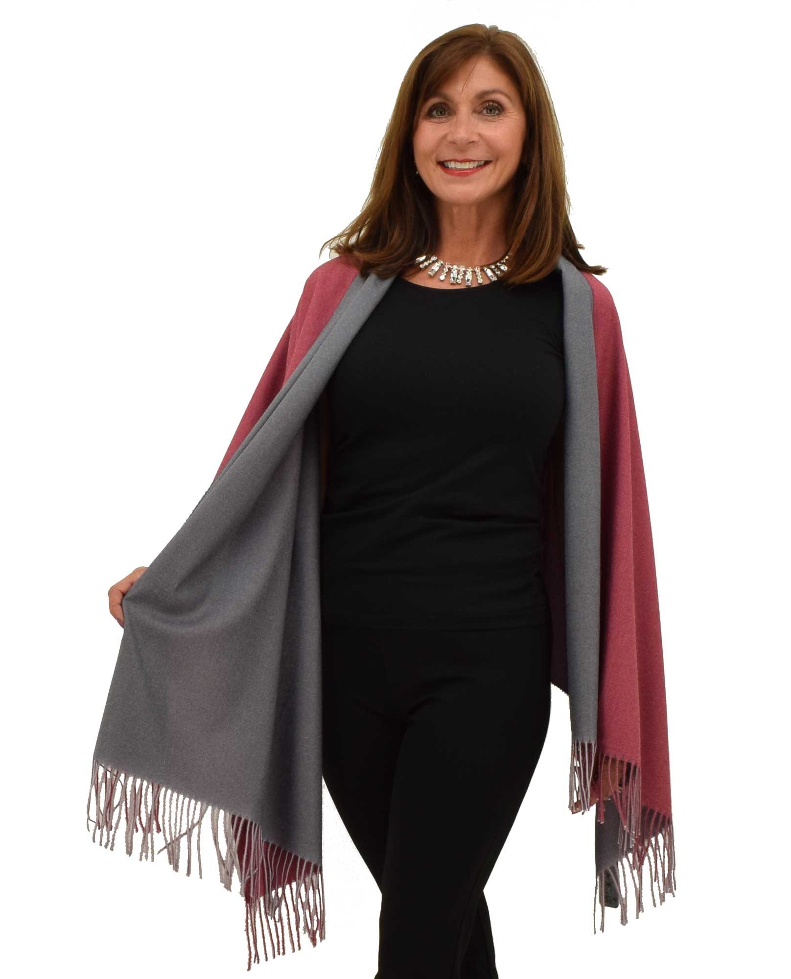 DAN38 Two Tone Wool Wrap The Clothing Cove, Milford MI