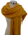 Mustard Solid Cashmere Scarf