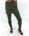 Pure Essence 210-2502FS Legging With Skirt Overlap Leaf