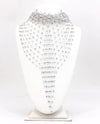 Crystal Scarf Necklace S033 White