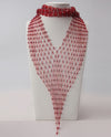 Crystal Scarf Necklace S033 Red