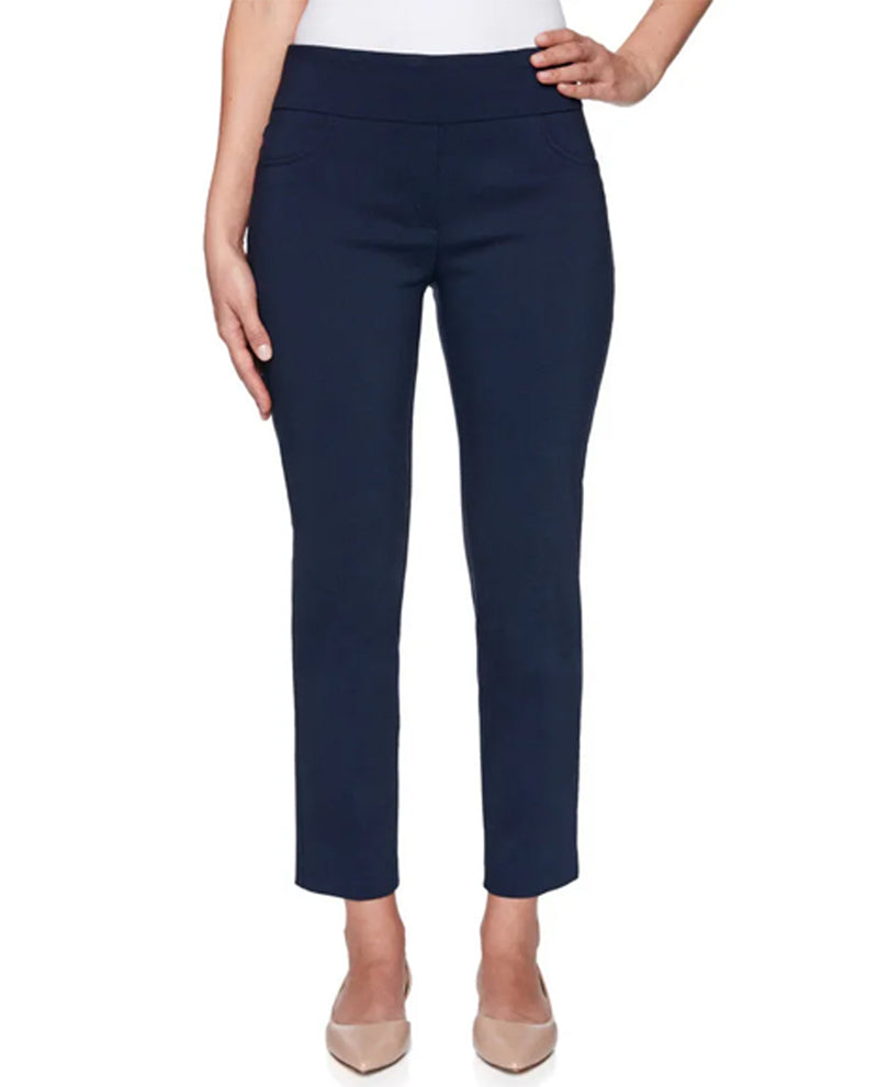 Ruby Rd. 92392 Pull On Millennium Ankle Pant Navy