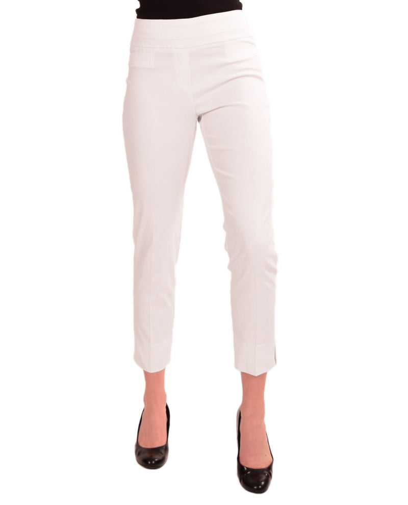 Renuar R1542 White Skinny Ankle Pant be comfortable in these stylish stretch ankle pants