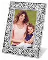 Brighton G10500 Lacie Daisy Frame silver 4x6 photo frame that can be turned horizontal or vertical