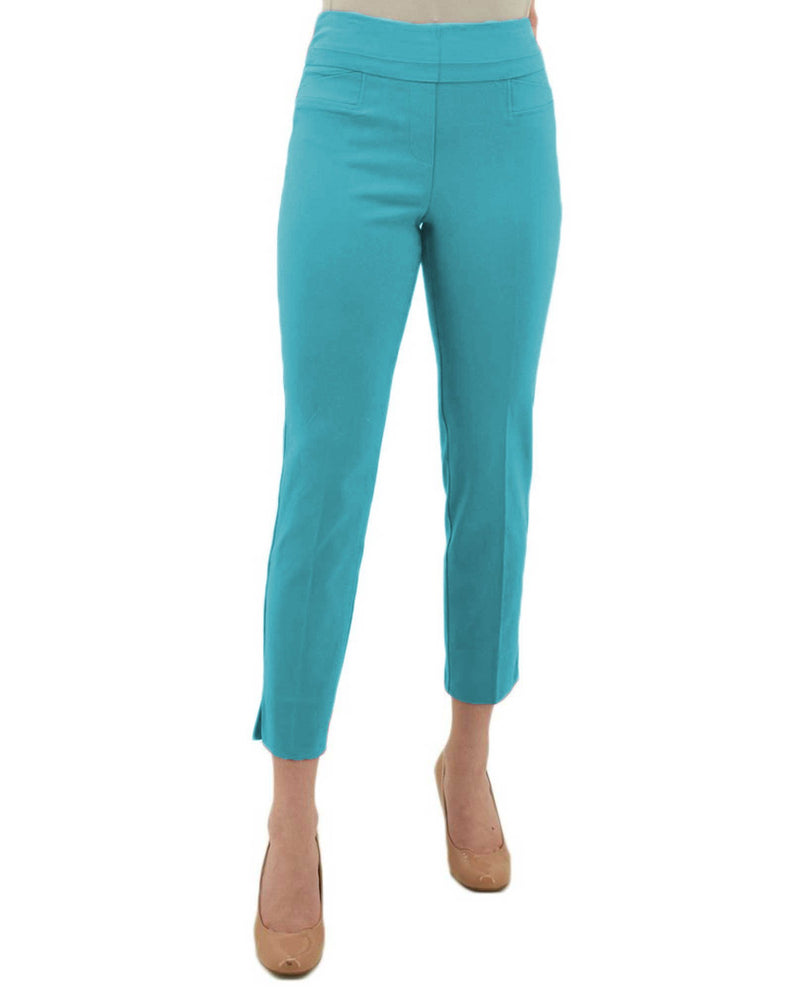Renuar R1542 Ankle Pants - Fashion Colors Azure