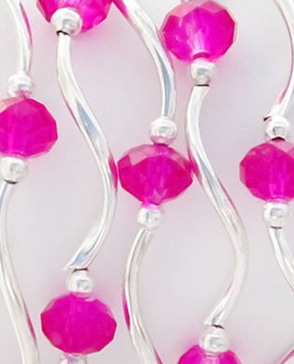 My Fun Colors 206 Crystal Bracelet-Hot Pink
