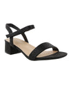 BLOSSOM BETH-1W SHIMMER/STONE ANKLE STRAP-WIDE WIDTH BLACK