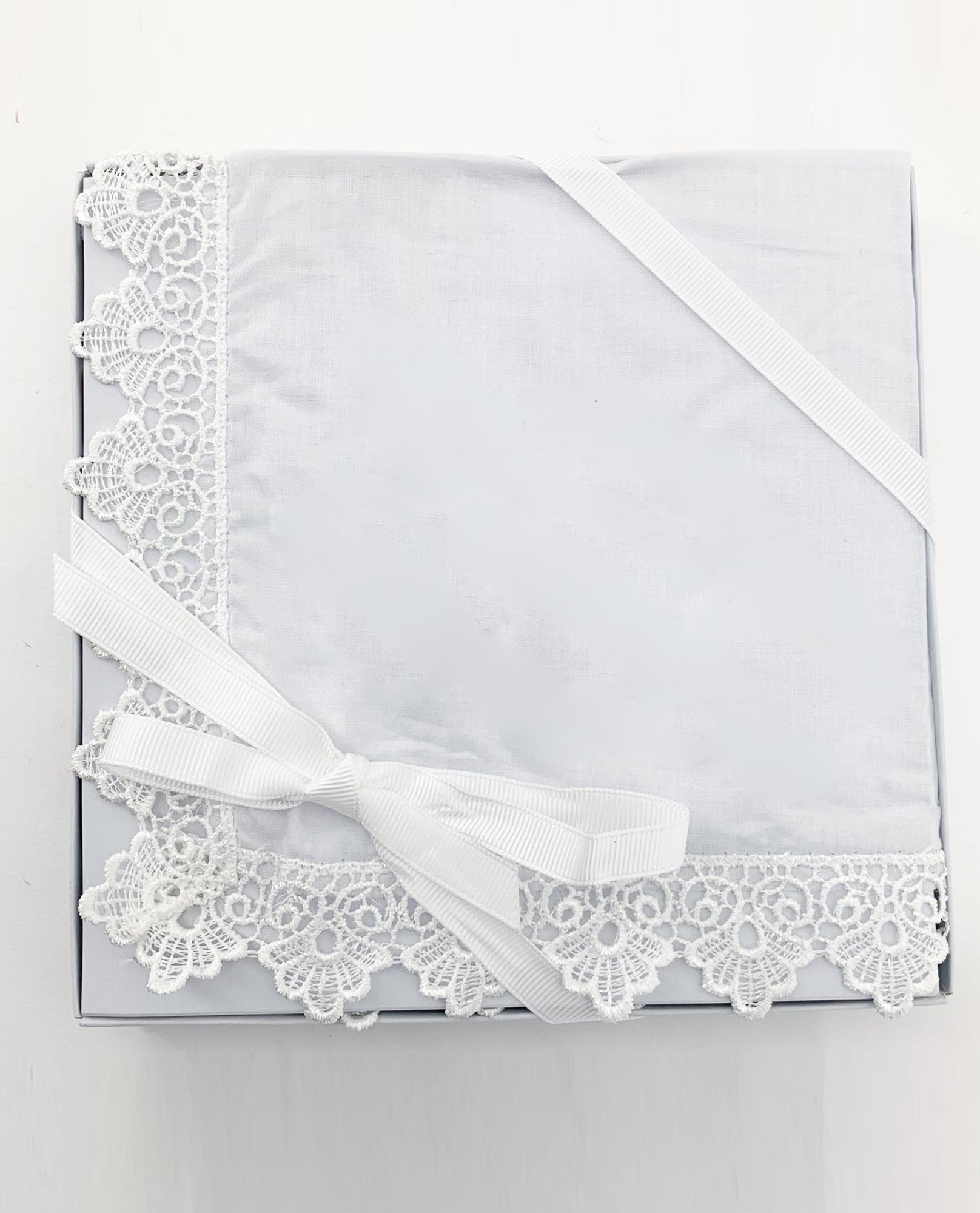 White Lace Edge Handkerchief The Clothing Cove