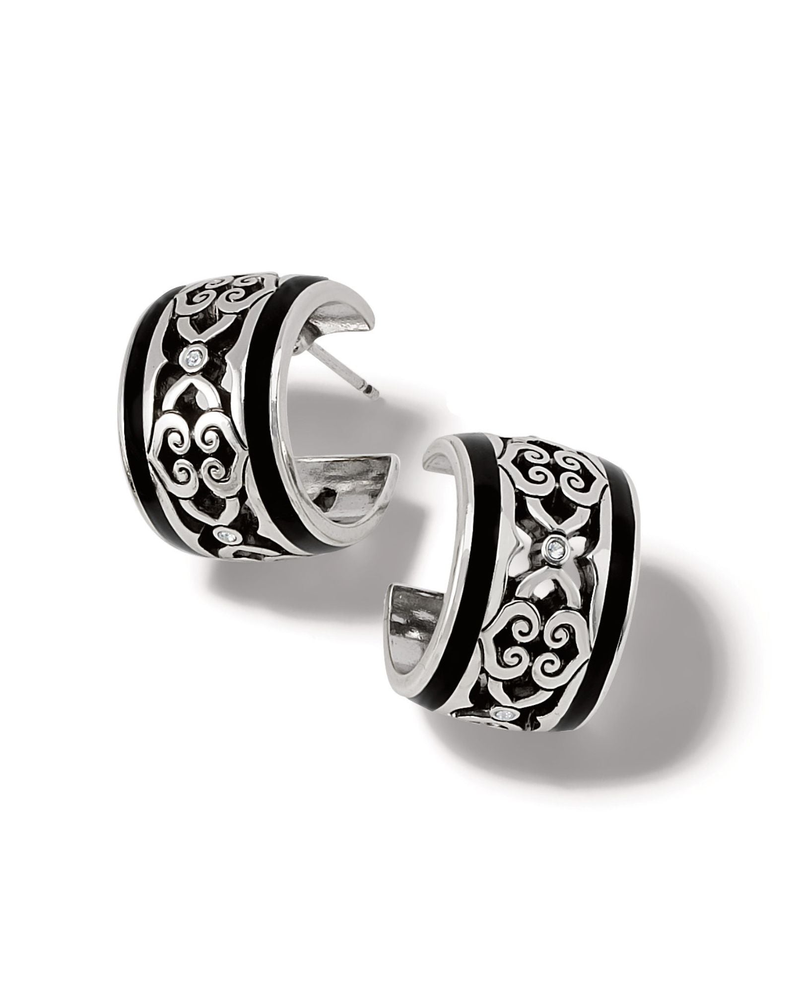 BRIGHTON JA9340 INTRIGUE SOIREE BLACK HOOP Brighton Jewelry The