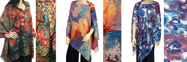 Layer up with a Masterpiece Fine Art Shawl
