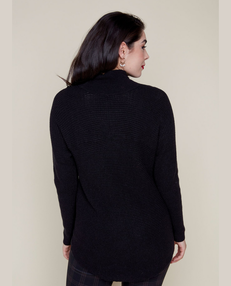 RENUAR R6896 SOFT YARN DOUBLE POCKET SWEATER