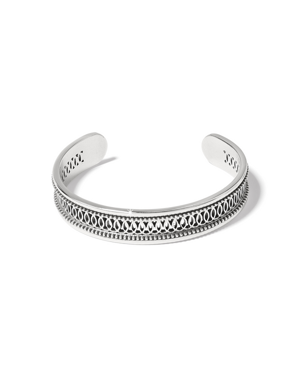 BRIGHTON JF0224 FERRARA SIENA SILVER CUFF BRACELET