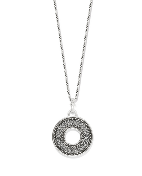 BRIGHTON JM7596 FERRARA SIENA SIL ROUND NECKLACE