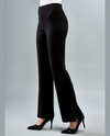 INSIGHT BCP1857AS SOLID SCUBA SIDE SLIT PANT black