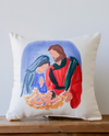 LITTLE BIRDIE CHR0287 ABSTRACT NATIVITY PILLOW