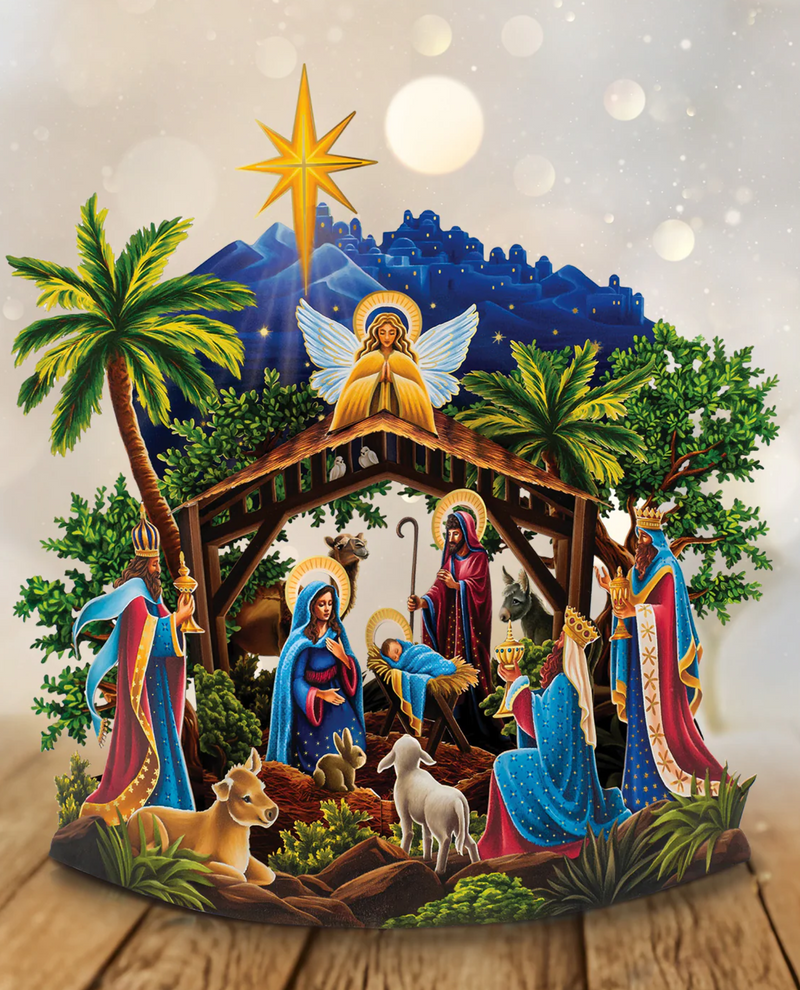 FRESHCUT PAPER 7109 STARLIT NATIVITY