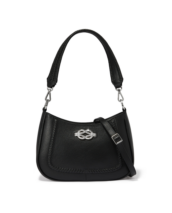 BRIGHTON H44153 FLETCHER CONVERTIBLE HANDBAG BLACK