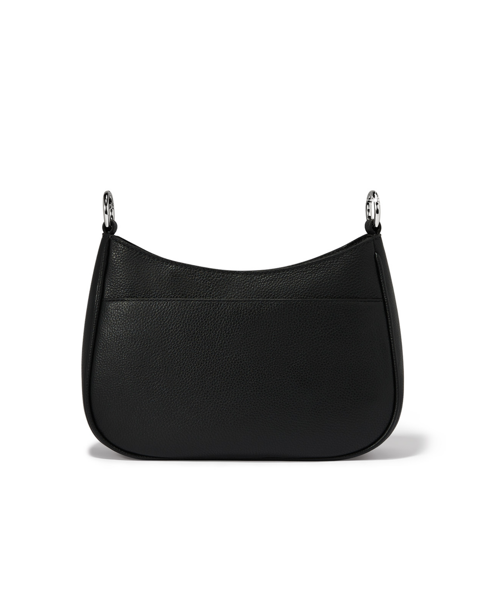 Sac Brighton Hobo Noir à Sangle Tressée - Cuir Grainé - Occasion Bon état - Taille Medium