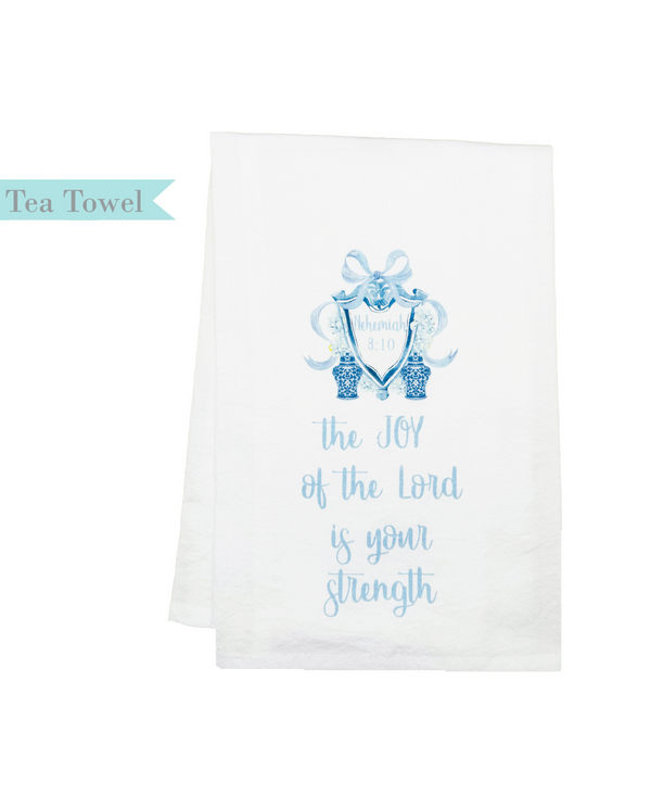 STANDING ON THE WORD NEH 8:10 JOY THE WORLD TEA TOWEL