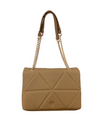  CC004 QUILTED DOUBLE HANDLE BAG BEIGE 