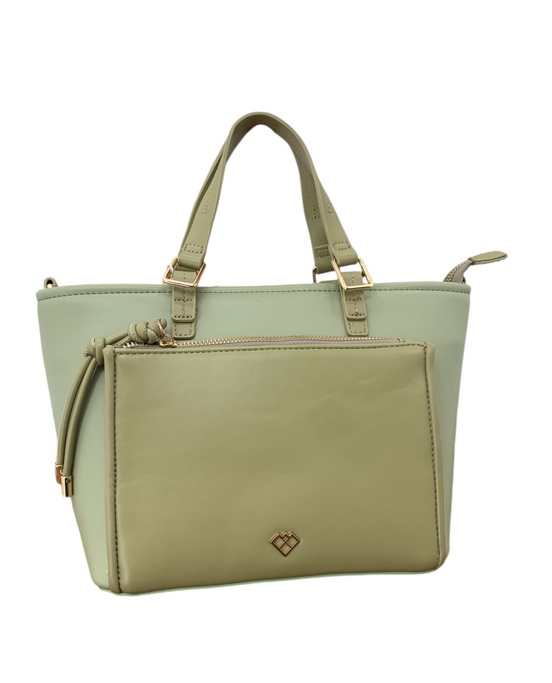 CC267 COLOR BLOCK BAG green