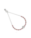 BRIGHTON JF025C MOSIAC 2 TONE PINK BEAD BRACELET