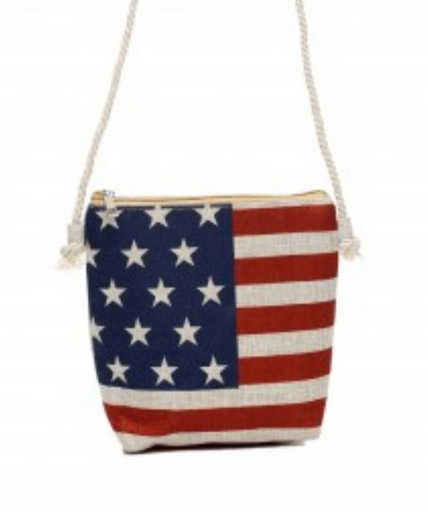 AMERICAN FLAG CROSSBODY BAG HG099