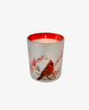 74211-CD MERCURY GLASS WINTER CARDINAL CANDLE