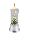 74567-C ROTATING CHRISTMAS TREE GLITTER CANDLE