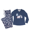 74129-F POLAR BEAR LONG SLEEVE LOUNGEWEAR SET