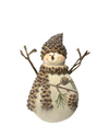 RXF43784 SMALL RESIN WOODLAND PINES SNOWMAN