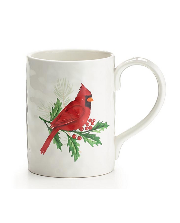 3027170 JOYFUL CARDINAL PERCHED MUG