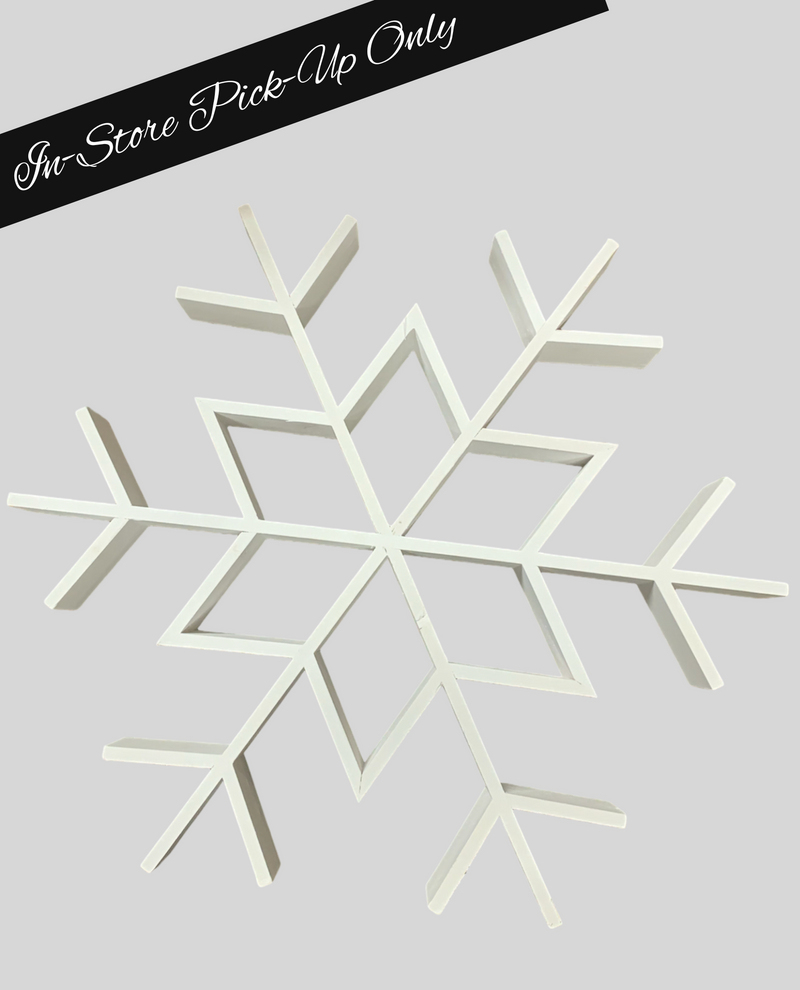 WXF43751 LARGE WOOD SNOWFLAKE STAND